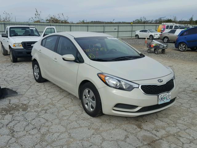 KNAFK4A63E5251715 - 2014 KIA FORTE LX CREAM photo 1