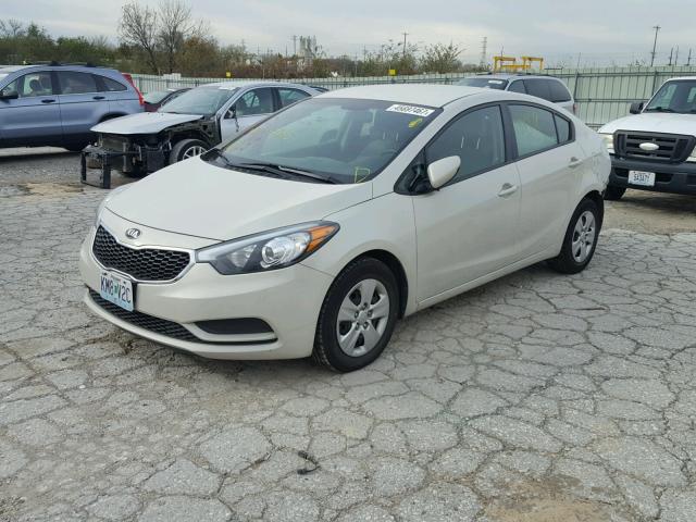 KNAFK4A63E5251715 - 2014 KIA FORTE LX CREAM photo 2