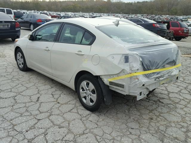 KNAFK4A63E5251715 - 2014 KIA FORTE LX CREAM photo 3