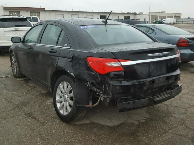 1C3CCBBB4CN299194 - 2012 CHRYSLER 200 BLACK photo 3