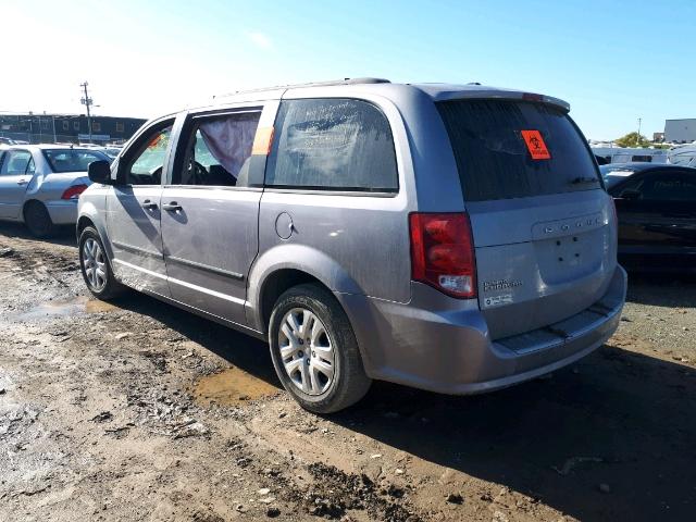 2C4RDGBG7FR580330 - 2015 DODGE GRAND CARA GRAY photo 3