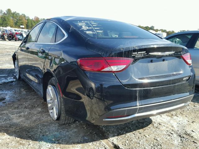 1C3CCCAB2FN647943 - 2015 CHRYSLER 200 LIMITE BLACK photo 3