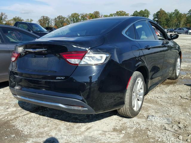 1C3CCCAB2FN647943 - 2015 CHRYSLER 200 LIMITE BLACK photo 4