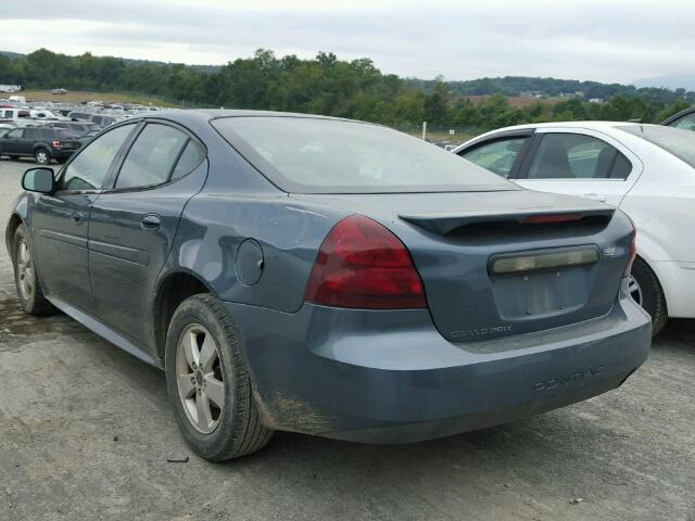 2G2WP552861182626 - 2006 PONTIAC GRAND PRIX Бірюзовий фото 3