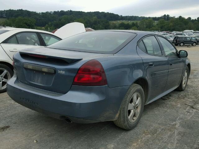 2G2WP552861182626 - 2006 PONTIAC GRAND PRIX Бірюзовий фото 4