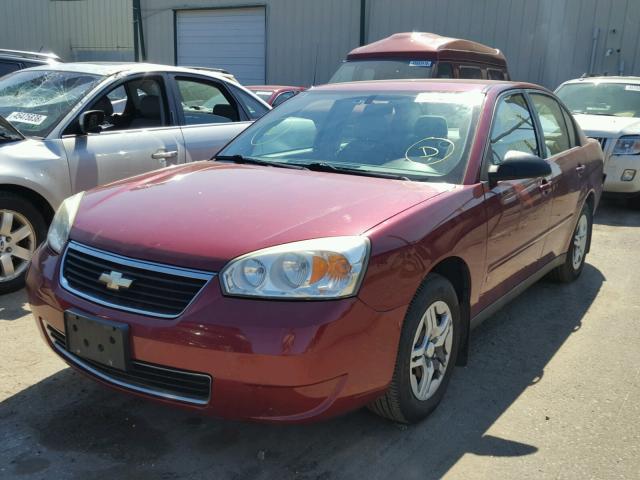 1G1ZS57F37F131786 - 2007 CHEVROLET MALIBU LS MAROON photo 2