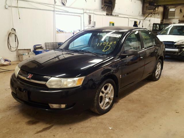 1G8AL54F84Z105629 - 2004 SATURN ION LEVEL BLACK photo 2