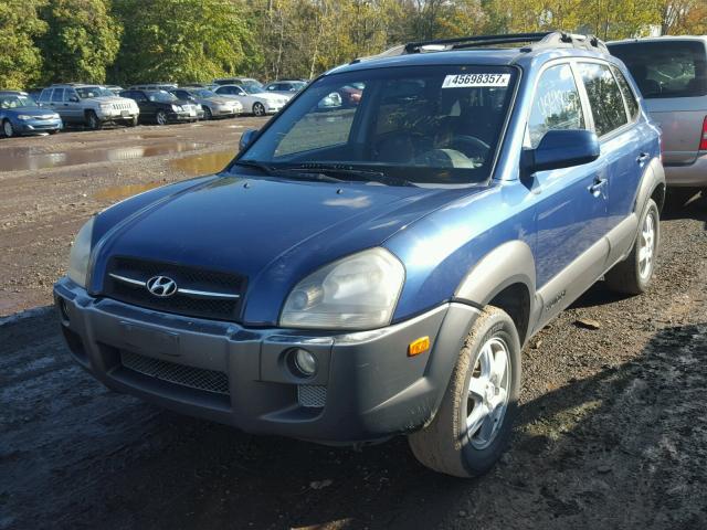 KM8JN72D55U191151 - 2005 HYUNDAI TUCSON BLUE photo 2