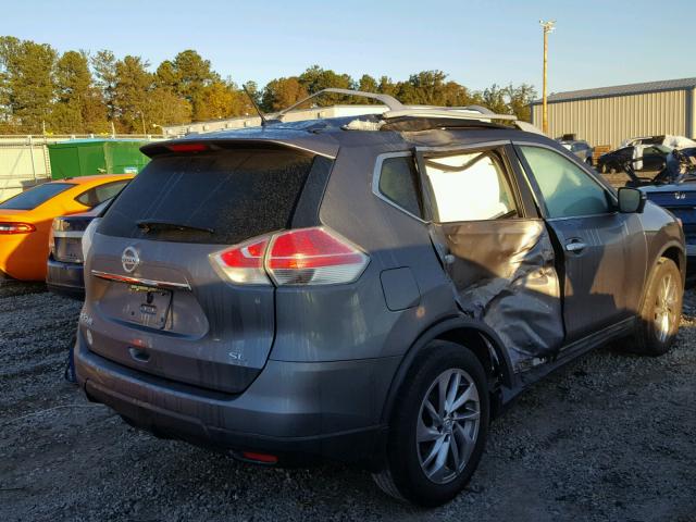 5N1AT2MT8FC771109 - 2015 NISSAN ROGUE S GRAY photo 4