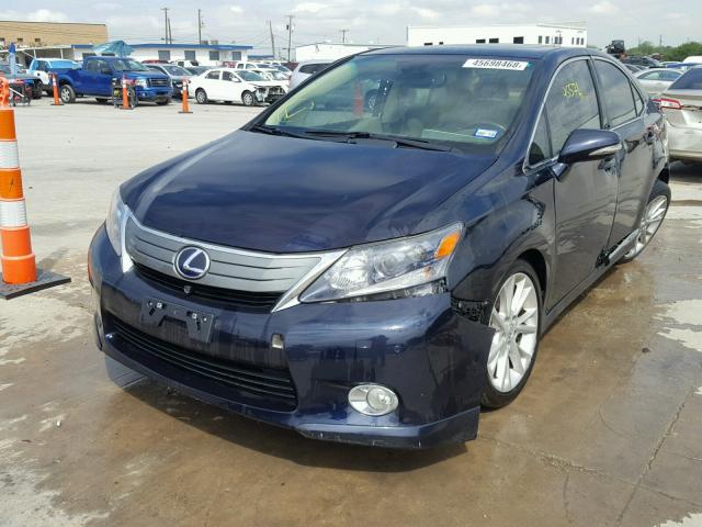 JTHBB1BA9A2029208 - 2010 LEXUS HS 250H BLUE photo 2