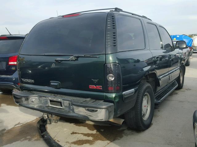 1GKEC13T01J184834 - 2001 GMC YUKON GREEN photo 4