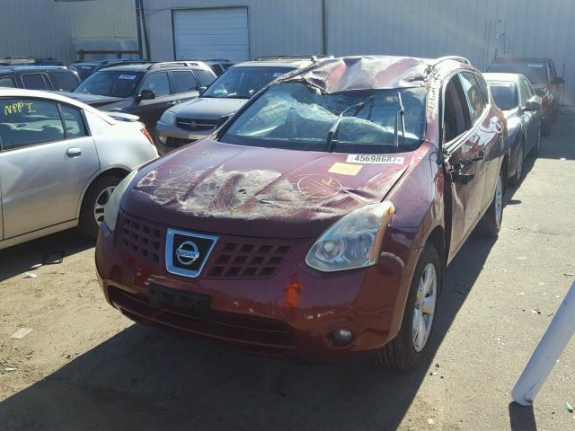 JN8AS58TX8W004824 - 2008 NISSAN ROGUE RED photo 2