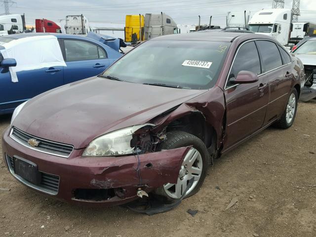 2G1WC58R379236751 - 2007 CHEVROLET IMPALA BURGUNDY photo 2