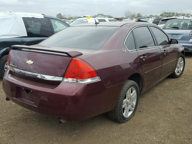 2G1WC58R379236751 - 2007 CHEVROLET IMPALA BURGUNDY photo 4