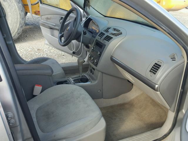 1G1ZS57F57F264114 - 2007 CHEVROLET MALIBU LS ვერცხლისფერი ფოტო 5