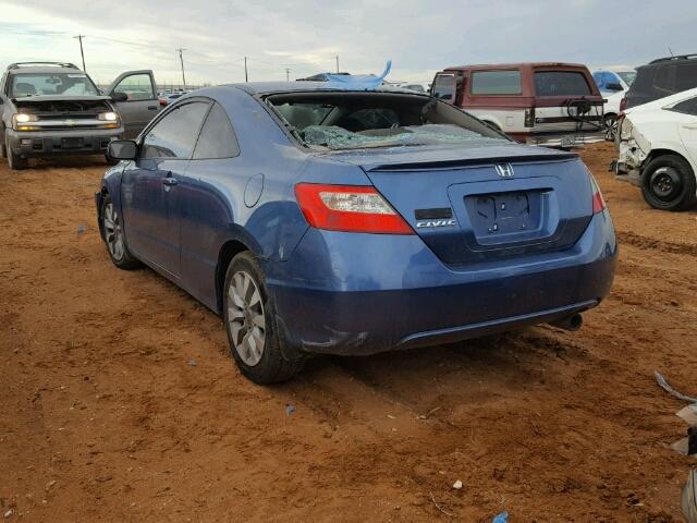 2HGFG1B8XBH507387 - 2011 HONDA CIVIC EX ლურჯი ფოტო 3