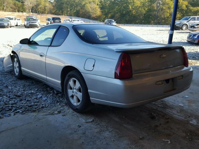 2G1WJ15N479205508 - 2007 CHEVROLET MONTE CARL SILVER photo 3