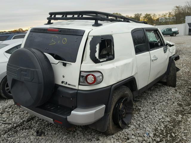 JTEBU4BF8CK132224 - 2012 TOYOTA FJ CRUISER WHITE photo 4