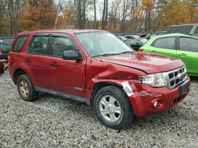 1FMCU92Z28KC81313 - 2008 FORD ESCAPE XLS RED photo 1