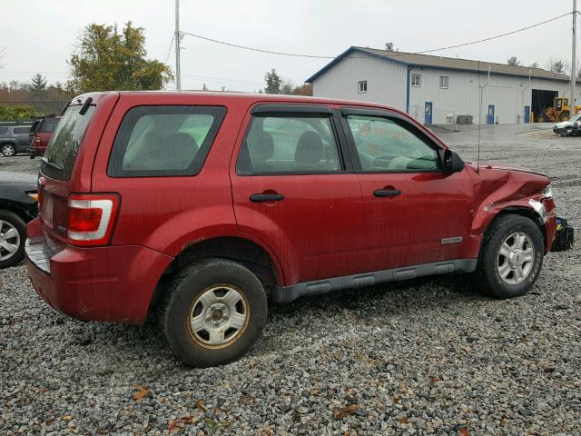 1FMCU92Z28KC81313 - 2008 FORD ESCAPE XLS RED photo 4