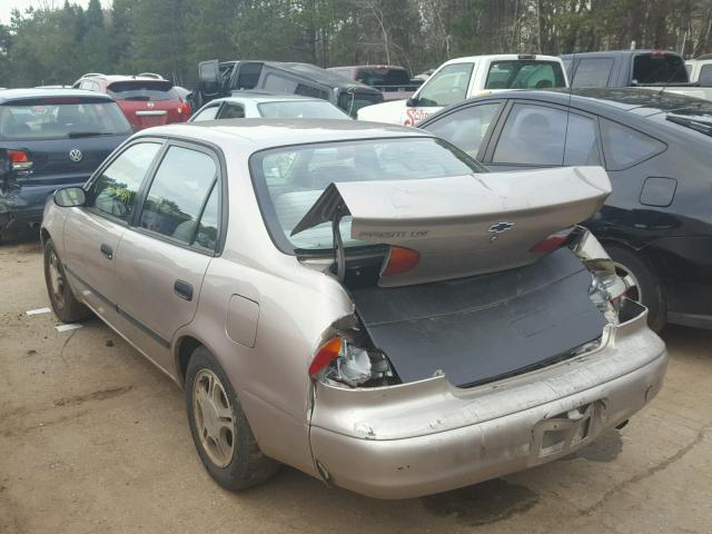 1Y1SK5486YZ432336 - 2000 CHEVROLET GEO PRIZM GRAY photo 3