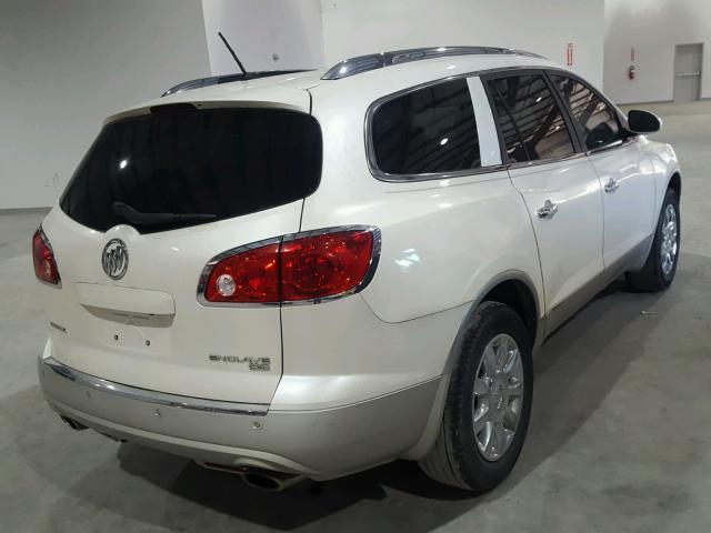 5GAKRBED7BJ346700 - 2011 BUICK ENCLAVE CX WHITE photo 4