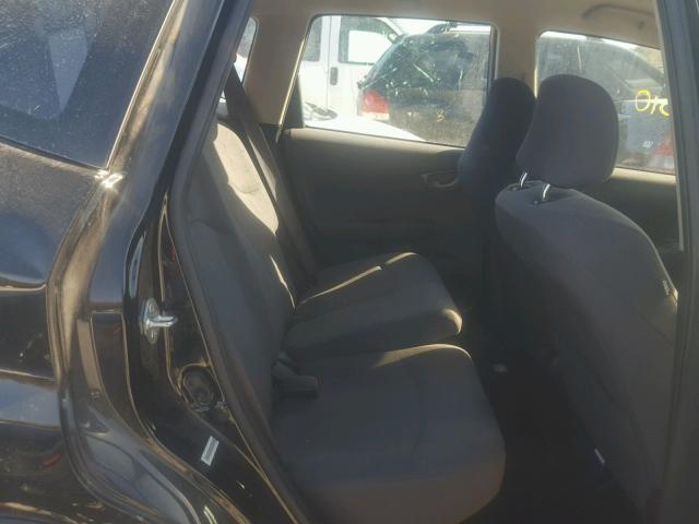 JHMGE8H38DC048698 - 2013 HONDA FIT BLACK photo 6