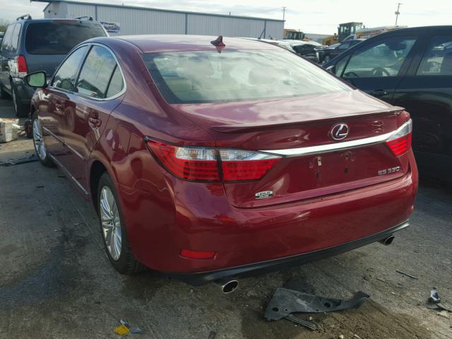 JTHBK1GG1D2066044 - 2013 LEXUS ES 350 RED photo 3