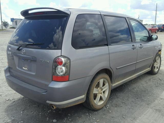 JM3LW28J440514418 - 2004 MAZDA MPV WAGON GRAY photo 4