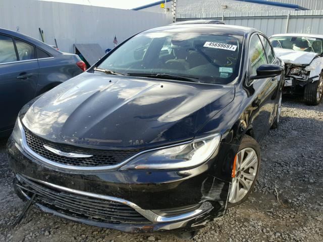 1C3CCCAB2FN596220 - 2015 CHRYSLER 200 LIMITE BLACK photo 2