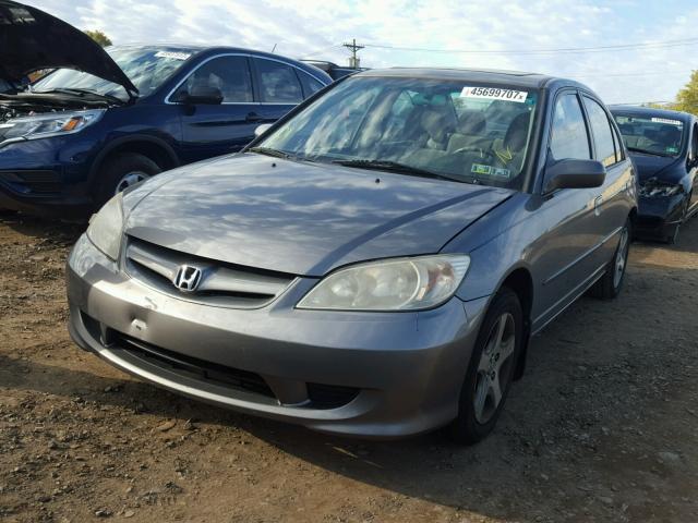 2HGES26774H503849 - 2004 HONDA CIVIC EX ვერცხლისფერი ფოტო 2