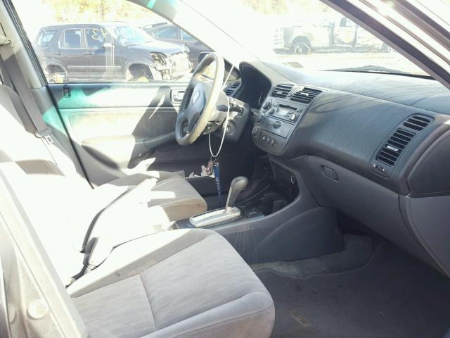 2HGES26774H503849 - 2004 HONDA CIVIC EX ვერცხლისფერი ფოტო 5