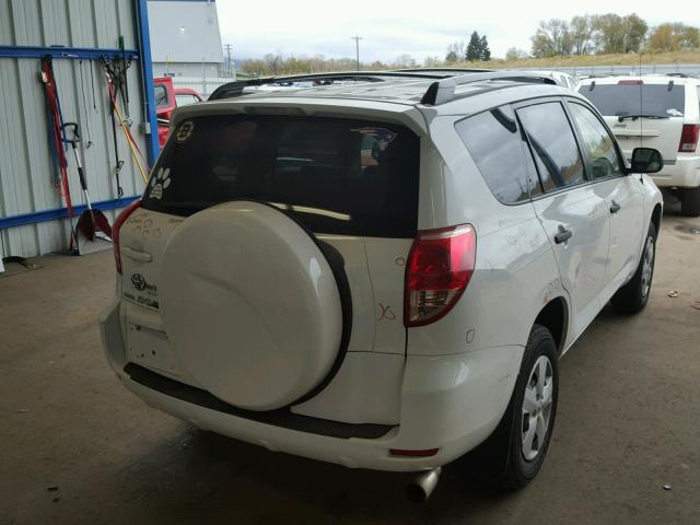 JTMZD33V786076506 - 2008 TOYOTA RAV4 WHITE photo 4