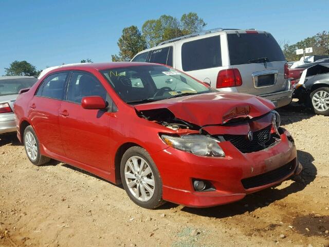 2T1BU4EE4AC294048 - 2010 TOYOTA COROLLA BA RED photo 1