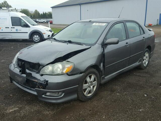 2T1BR32E37C797577 - 2007 TOYOTA COROLLA CE GRAY photo 2