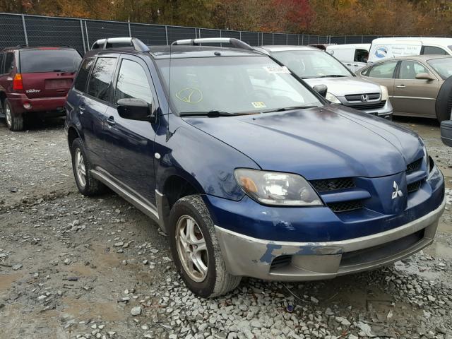 JA4LZ31F84U001266 - 2004 MITSUBISHI OUTLANDER BLUE photo 1