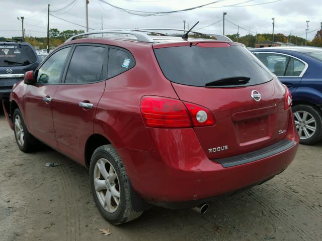 JN8AS5MV5AW128478 - 2010 NISSAN ROGUE RED photo 3