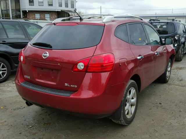 JN8AS5MV5AW128478 - 2010 NISSAN ROGUE RED photo 4