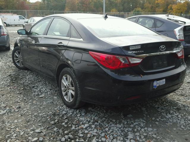 5NPEB4AC4DH745830 - 2013 HYUNDAI SONATA GLS BLACK photo 3