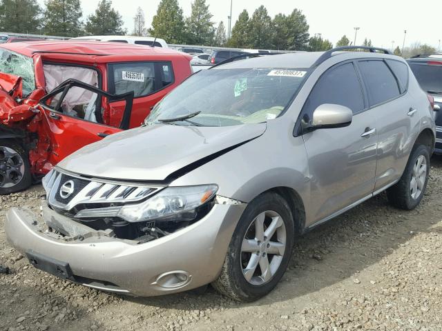 JN8AZ1MU2AW006379 - 2010 NISSAN MURANO S TAN photo 2