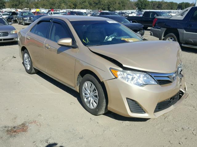 4T1BF1FK0CU051786 - 2012 TOYOTA CAMRY BASE GOLD photo 1