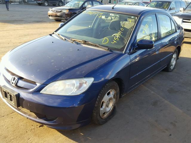 JHMES96675S020501 - 2005 HONDA CIVIC BLUE photo 2