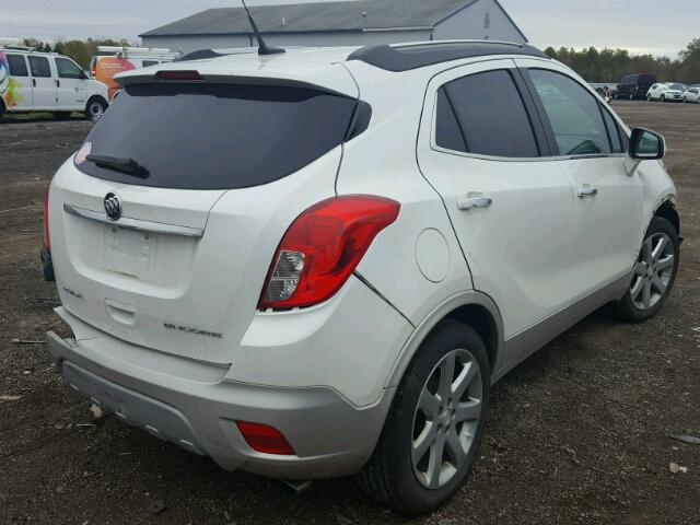 KL4CJCSB4EB583222 - 2014 BUICK ENCORE WHITE photo 4