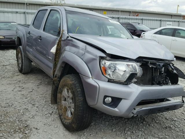 3TMLU4ENXFM166903 - 2015 TOYOTA TACOMA DOU SILVER photo 1