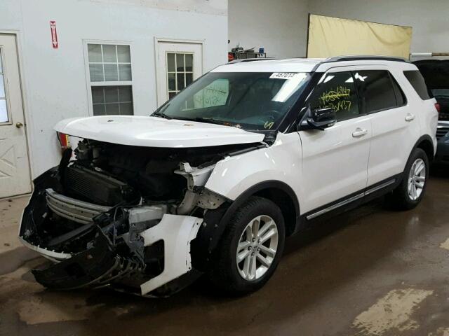 1FM5K7DH0GGA84116 - 2016 FORD EXPLORER WHITE photo 2