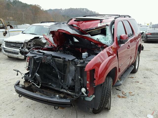 1GNSKBE09DR370816 - 2013 CHEVROLET TAHOE K150 RED photo 2