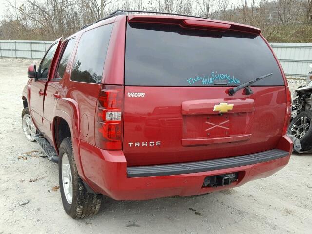 1GNSKBE09DR370816 - 2013 CHEVROLET TAHOE K150 RED photo 3