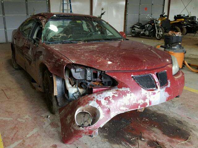 2G2WP522741246639 - 2004 PONTIAC GRAND PRIX MAROON photo 1