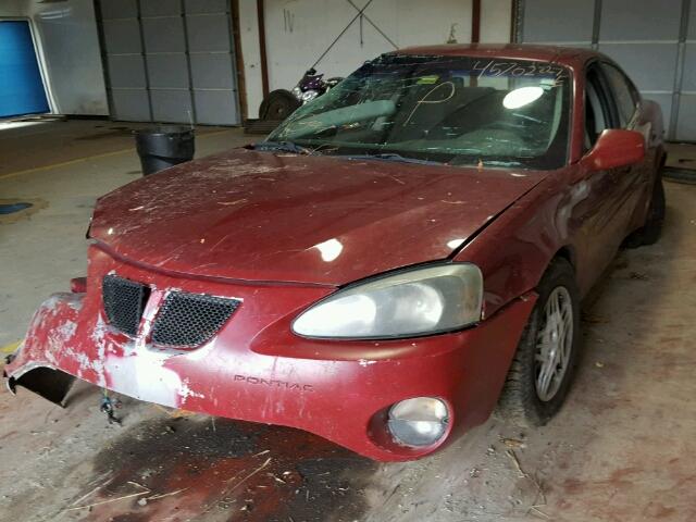 2G2WP522741246639 - 2004 PONTIAC GRAND PRIX MAROON photo 2