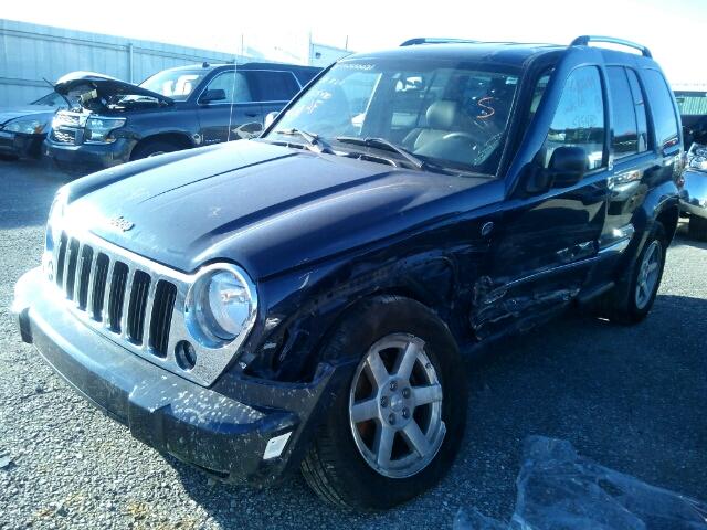 1J4GL58K27W515480 - 2007 JEEP LIBERTY LI BLUE photo 2